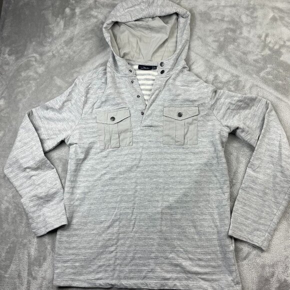 Marc Anthony Other - Marc Anthony Long Sleeve Quarter Button Pullover Sweatshirt Hoodie Men's Large